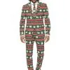 "Festive Green" Weihnachtsanzug - Opposuits -Faschingskostüm Verkäufe anzug feierliches grun opposuit fur manner
