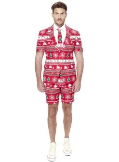 "Wonderland" Weihnachtsanzug Rot - Opposuits (Sommer Kollektion)