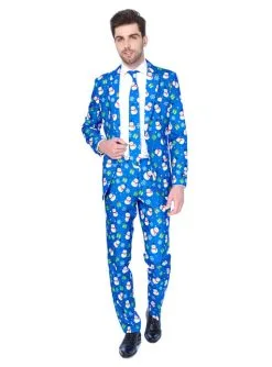 Weihnachtsanzug Mit Schneemann - Suitmeister