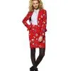 "Dashing Decorator" Weihnachtsanzug Rot Für Damen - Opposuits -Faschingskostüm Verkäufe dashing decorator opposuits anzug fur damen