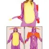 Drachen Onesie Kostüm Lila Für Herren -Faschingskostüm Verkäufe drachen onesie kostum lila fur herren