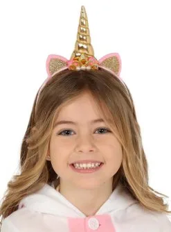 Einhorn Diadem Gold Für Mädchen