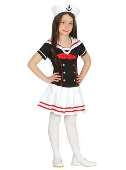 Elegantes Matrosin Kostüm Für Mädchen