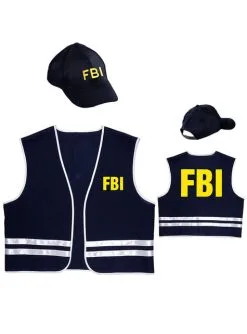 FBI Kostüm Set Für Erwachsene -Faschingskostüm Verkäufe fbi kostum set fur erwachsene 2