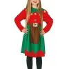 Fleißige Elfe Kostüm Rot Für Mädchen -Faschingskostüm Verkäufe fleiige elfe kostum rot fur madchen