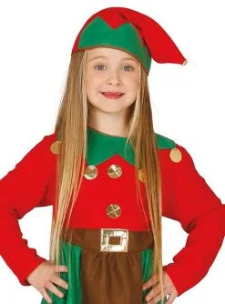 Fleißige Elfe Kostüm Rot Für Mädchen -Faschingskostüm Verkäufe fleiige elfe kostum rot fur madchen 2