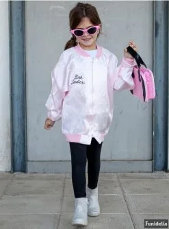 Grease Kostüm Pink Ladies Für Mädchen -Faschingskostüm Verkäufe grease kostum pink ladies fur madchen 3