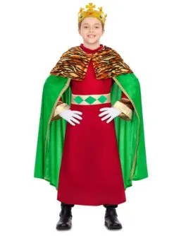 Heiliger König Kostüm Elegant Grün Für Jungen