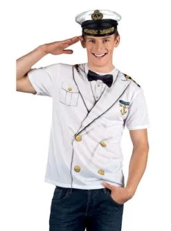 Kapitäns T-Shirt Für Herren
