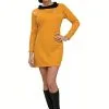 Klassisches Goldenes Damenkostüm Aus Star Trek -Faschingskostüm Verkäufe klassisches goldenes damenkostum aus star trek