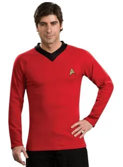 Klassisches Rotes Kostüm Aus Star Trek