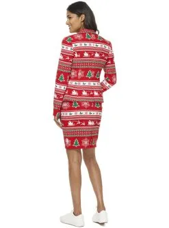 "Wondergirl" Weihnachtsanzug Rot Für Damen - Opposuits -Faschingskostüm Verkäufe kostum winter wondergirl opposuit fur frauen 3