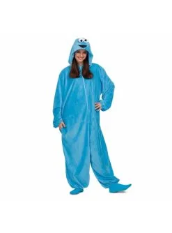 Krümelmonster Sesamstraße Onesie Kostüm Für Erwachsene