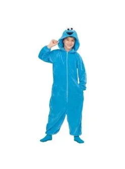 Krümelmonster Sesamstraße Onesie Kostüm Für Kinder
