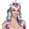 Lange Einhorn Perücke Bunt Für Damen -Faschingskostüm Verkäufe lange einhorn perucke bunt fur damen