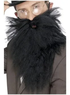 Langer Bart Und Schnurrbart Schwarz