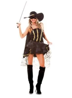 Maskierte Banditin Kostüm Für Damen