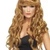 Lange Perücke Mit Pony Braun -Faschingskostüm Verkäufe meerjungfrau perucke kastanienbraun mit pony