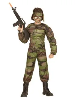Muskulöses Soldaten Kostüm Für Jungen