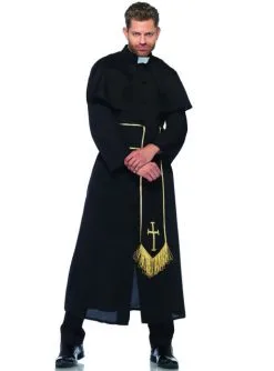 Mysteriöser Priester Kostüm Für Herren