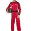 Rennfahrer Kostüm Rot Für Herren -Faschingskostüm Verkäufe rennauto pilot rot fur herren