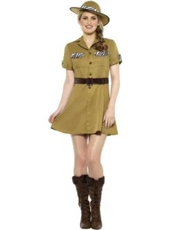 Safari Kostüm Braun Für Damen