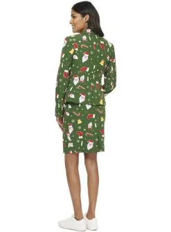 "Santababe" Weihnachtsanzug Grün Für Damen - Opposuits -Faschingskostüm Verkäufe santababe opposuits anzug fur damen 3