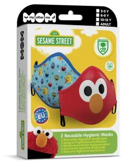 Sesamstraße Mund-Nasen-Maske Für Kinder (2 Stück) -Faschingskostüm Verkäufe sesamstrae mund nasen maske fur kinder 2 stuck 2