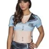 Sexy Polizistin T-Shirt Für Damen -Faschingskostüm Verkäufe sexy polizistin t shirt fur damen