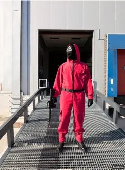 Squid Game Maske Mit Dreieck - Offiziell Netflix -Faschingskostüm Verkäufe squid game maske mit dreieck offiziell netflix 5