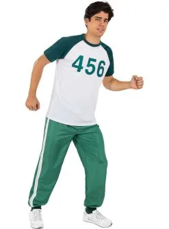 Squid Game Spieler 456 T-Shirt - Offiziell Netflix -Faschingskostüm Verkäufe squid game spieler 456 t shirt offiziell netflix 4