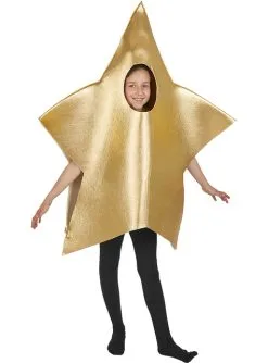 Stern Kostüm Gold Für Kinder -Faschingskostüm Verkäufe stern kostum gold fur kinder 1
