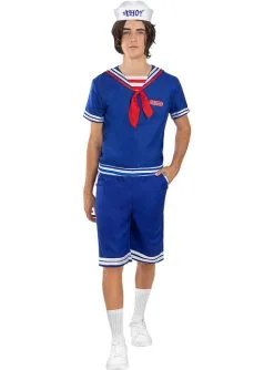 Steve Ahoy Stranger Things Kostüm - Official Netflix -Faschingskostüm Verkäufe steve ahoy stranger things kostum official netflix 2