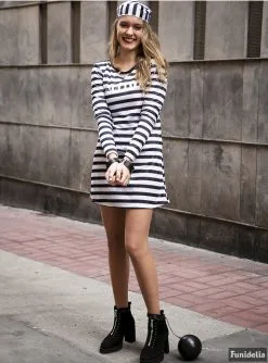 Sträfling Kostüm Für Damen -Faschingskostüm Verkäufe strafling kostum fur damen 1