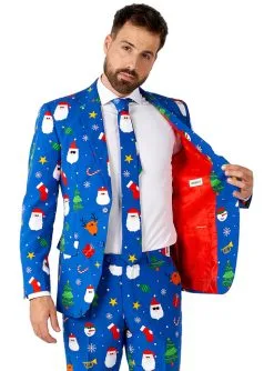 Weihnachtsanzug "Festivity Blue" - Opposuits -Faschingskostüm Verkäufe weihnachtsanzug festivity blue opposuits 2