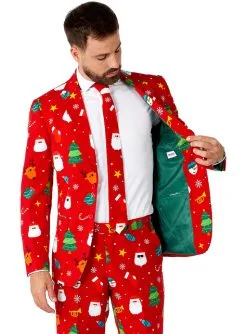 Weihnachtsanzug "Festivity Red" - Opposuits -Faschingskostüm Verkäufe weihnachtsanzug festivity red opposuits 2