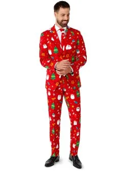 Weihnachtsanzug "Festivity Red" - Opposuits