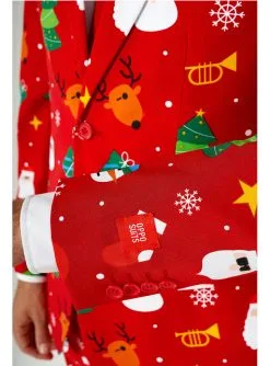 Weihnachtsanzug "Festivity Red" - Opposuits -Faschingskostüm Verkäufe weihnachtsanzug festivity red opposuits 5