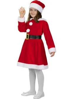 Weihnachtsfrau Kostüm Deluxe Für Mädchen -Faschingskostüm Verkäufe weihnachtsfrau kostum deluxe fur madchen 1