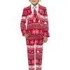 "Wonderland" Weihnachtsanzug Rot Für Jungen - Opposuits -Faschingskostüm Verkäufe wonderland opposuits anzug fur jungen