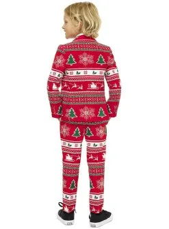 "Wonderland" Weihnachtsanzug Rot Für Jungen - Opposuits -Faschingskostüm Verkäufe wonderland opposuits anzug fur jungen 2